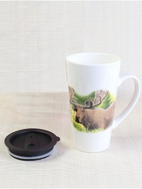 "Moose" Mug W/ Lid With Gift Box